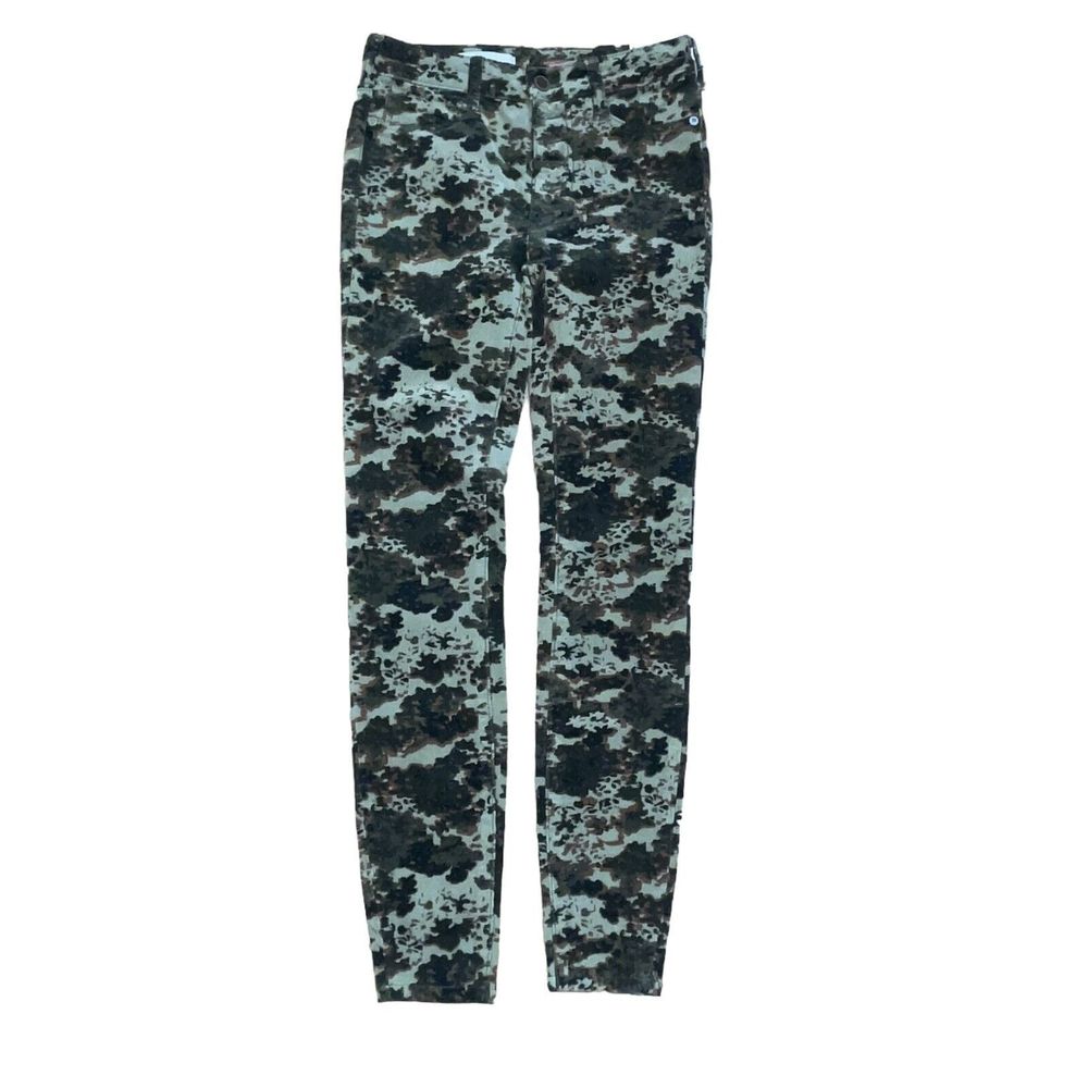 Anthropologie Pilcro 25 NWT Forest Green High Rise Skinny Corduroy Pants NEW - Picture 3 of 7